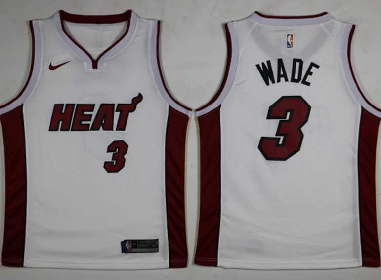 Heat 3 Dwyane Wade White Nike Swingman Jersey,We sell and wholesale Heat 3 Dwyane Wade White Nike Swingman Jersey on line form chian!